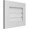 Ekena Millwork Vertical Surface Mount PVC Gable Vent: Functional, w/ 3-1/2"W x 1"P Standard Frame, 20"W x 16"H GVPVE20X1601SF - alternate 2